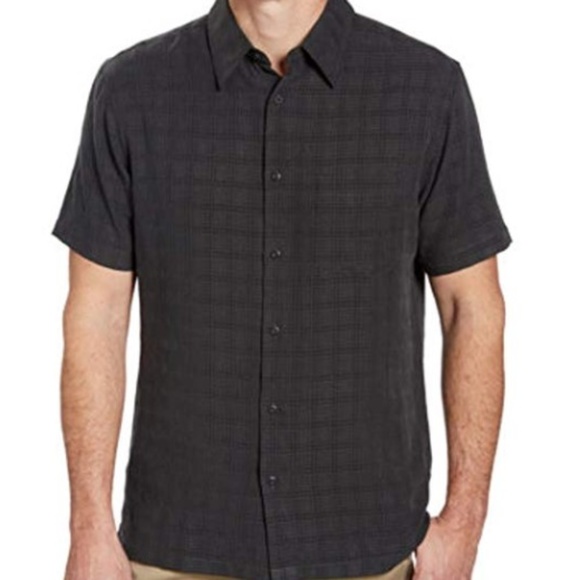 Age of Wisdom Other - Age of Wisdom Short Sleeve Woven Shirt Black XXL